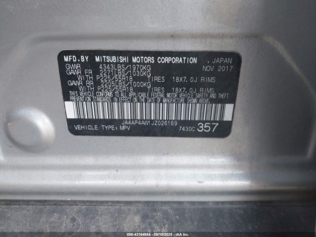 2018 MITSUBISHI OUTLANDER SPORT JA4AP4AW1JZ026169 Photo 8