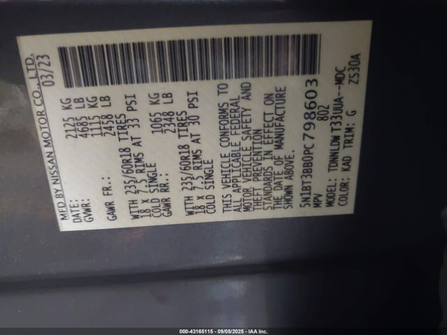 2023 NISSAN ROGUE 5N1BT3BB0PC798603 Photo 8