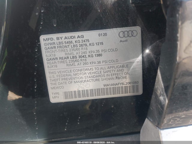 2020 AUDI Q5 WA1ANAFY5L2061050 Photo 8
