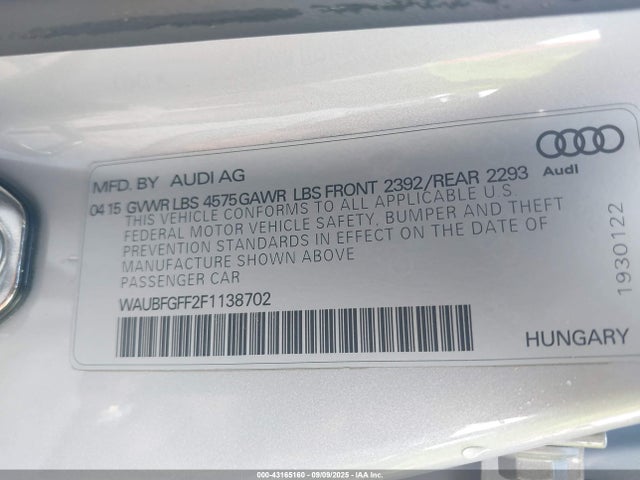 Audi S3 2015 WAUBFGFF2F1138702 Image 9