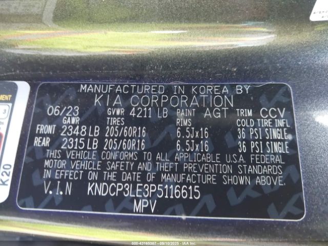 2023 KIA NIRO KNDCP3LE3P5116615 Photo 8