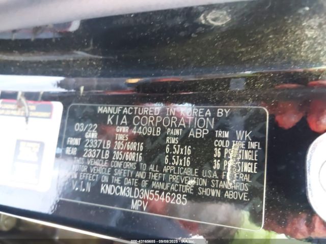 2022 KIA NIRO PLUG-IN HYBRID KNDCM3LD3N5546285 Photo 8