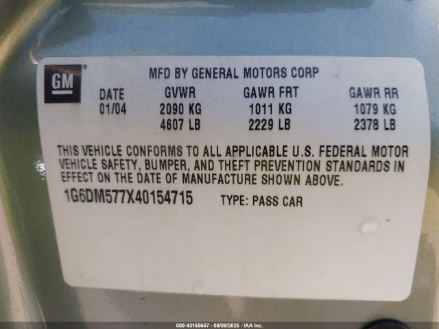 2004 CADILLAC CTS 1G6DM577X40154715 Photo 8