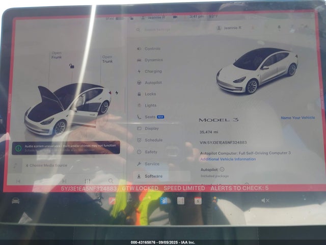 2022 TESLA MODEL 3 5YJ3E1EA5NF324883 Photo 6