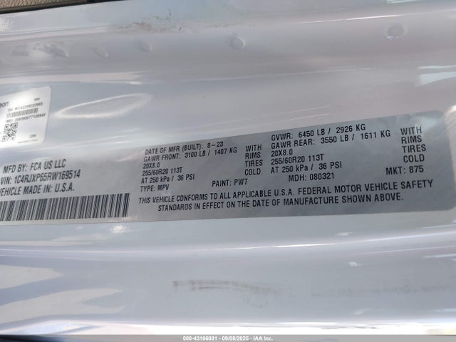 1C4RJXP65RW169514 Jeep 2024
