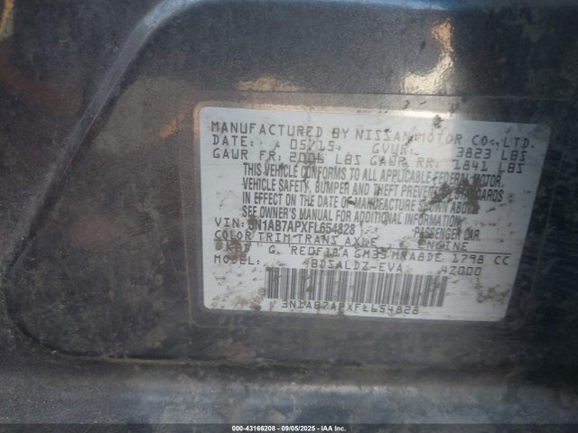 Nissan Sentra 2015 3N1AB7APXFL654828 Image 9
