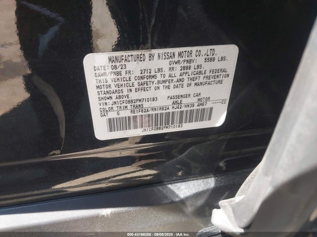 Nissan motor 2023 JN1CF0BB2PM710193 Image 9