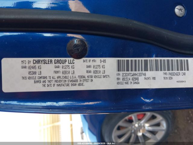 2010 CHRYSLER 300C 2C3CA7CW0AH133748 Photo 8