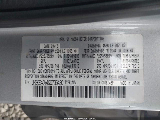 JM3KE4DY4G0795430 Mazda Cx-5 Grand Touring