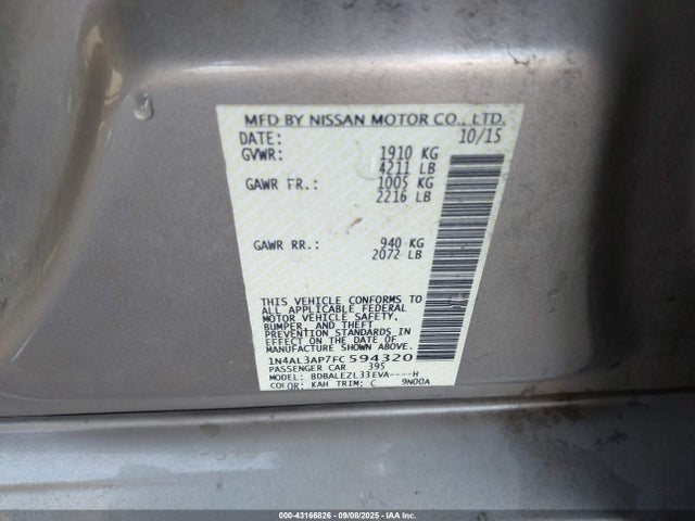 Nissan 2015 2015 1N4AL3AP7FC594320 Image 9