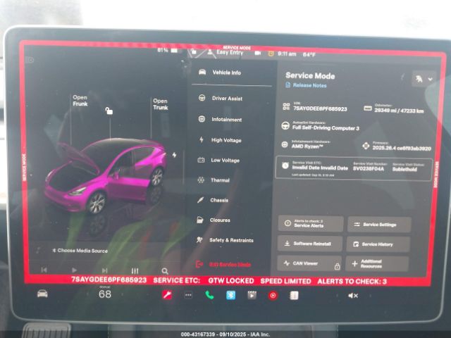 2023 TESLA MODEL Y 7SAYGDEE6PF685923 Photo 6