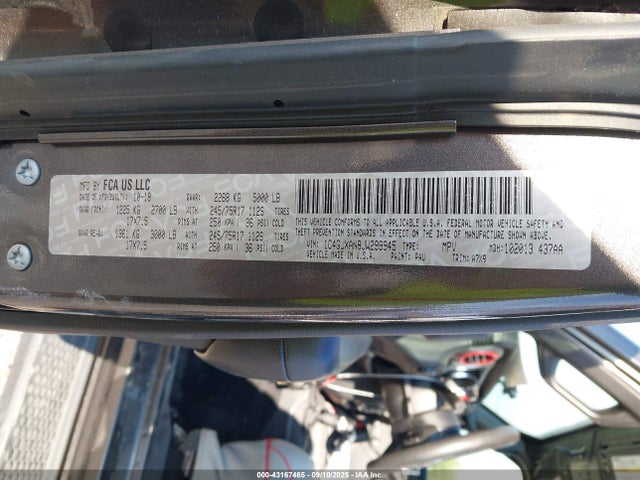 1C4GJXAN8JW299945 Jeep 2018