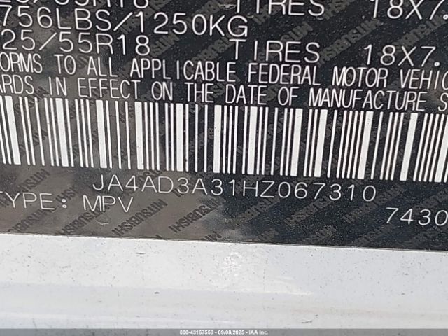 2017 MITSUBISHI OUTLANDER JA4AD3A31HZ067310 Photo 8