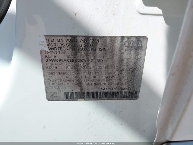 2016 AUDI Q5 WA1L2AFP3GA090020 Photo 8