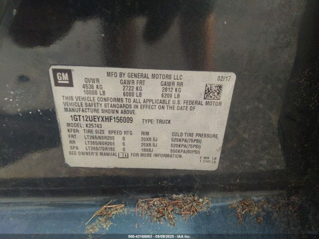 2017 GMC SIERRA 2500HD 1GT12UEYXHF156009 Photo 8