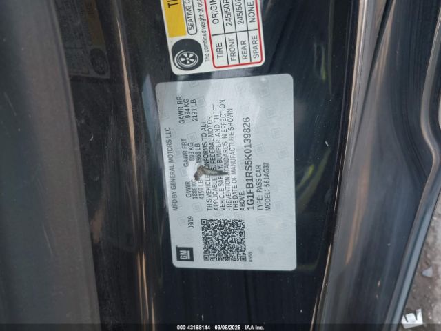 2019 CHEVROLET CAMARO 1G1FB1RS5K0139826 Photo 8