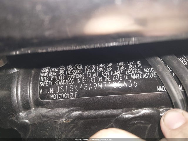JS1SK43A9M7100636 Suzuki K419-