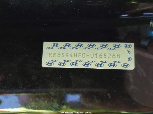 Hyundai gdi lambda ii 2017 KM8SR4HF0HU165268 Image 9