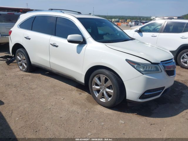 2015 ACURA MDX 5FRYD4H89FB001097