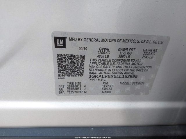 2020 GMC TERRAIN 3GKALVEX5LL152995 Photo 8