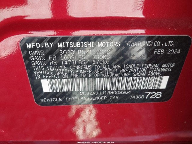 ML32AUHJ1RH009964 Mitsubishi mivec