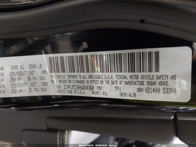 Jeep 2017 2017 1C4PJMCS8HW634360 Image 9