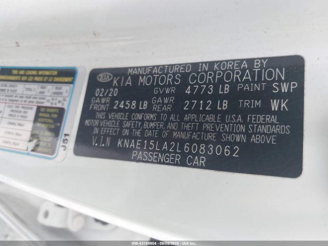 2020 KIA STINGER KNAE15LA2L6083062 Photo 8