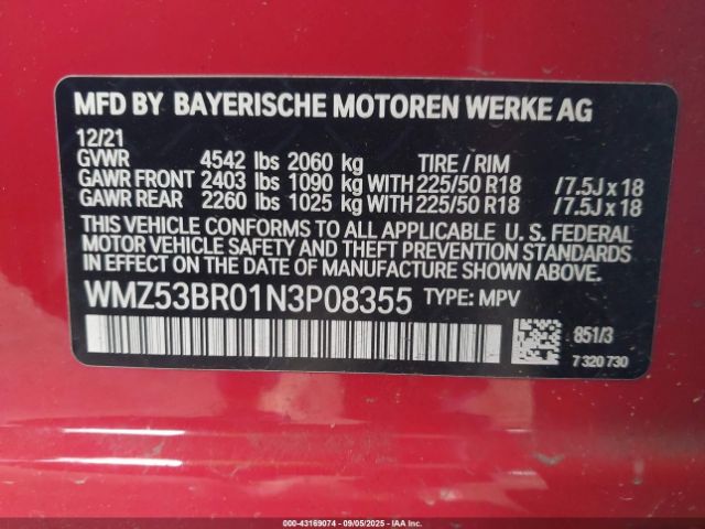 2022 MINI COUNTRYMAN WMZ53BR01N3P08355 Photo 8