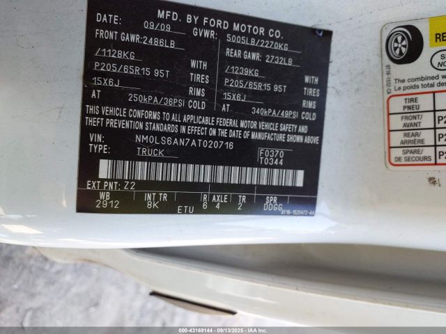 2010 FORD TRANSIT CONNECT NM0LS6AN7AT020716 Photo 8