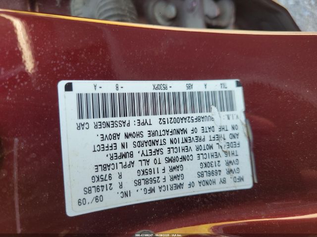 2010 ACURA TL 19UUA8F52AA002152 Photo 8