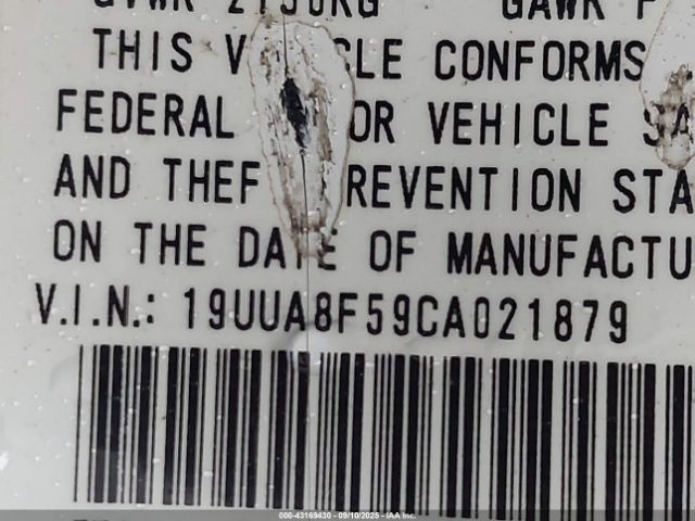 2012 ACURA TL 19UUA8F59CA021879 Photo 8