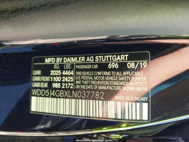 2020 MERCEDES-BENZ CLA 250 WDD5J4GBXLN037782 Photo 8