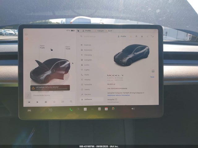 2023 Tesla Model Y მანქანა იყიდება აუქციონზე, vin: 7SAYGAEE0PF606695, აუქციონის ნომერი: 43169768
