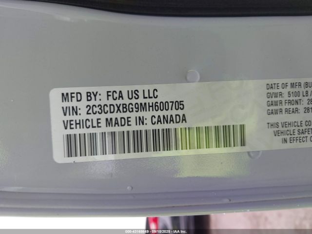 2021 DODGE CHARGER 2C3CDXBG9MH600705 Photo 8