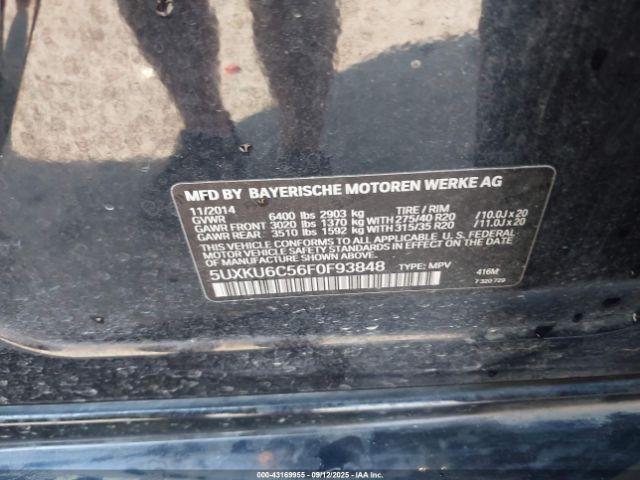 2015 BMW X6 5UXKU6C56F0F93848 Photo 8