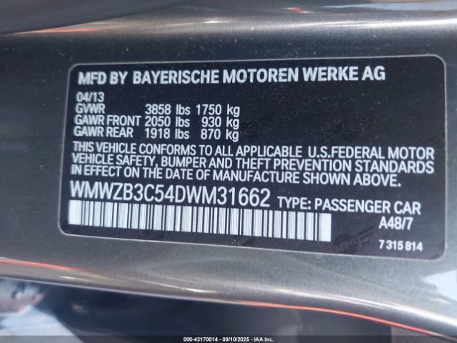 2013 MINI COUNTRYMAN WMWZB3C54DWM31662 Photo 8