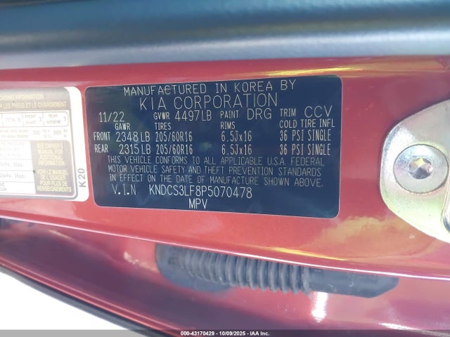 2023 KIA NIRO PLUG-IN HYBRID KNDCS3LF8P5070478 Photo 8