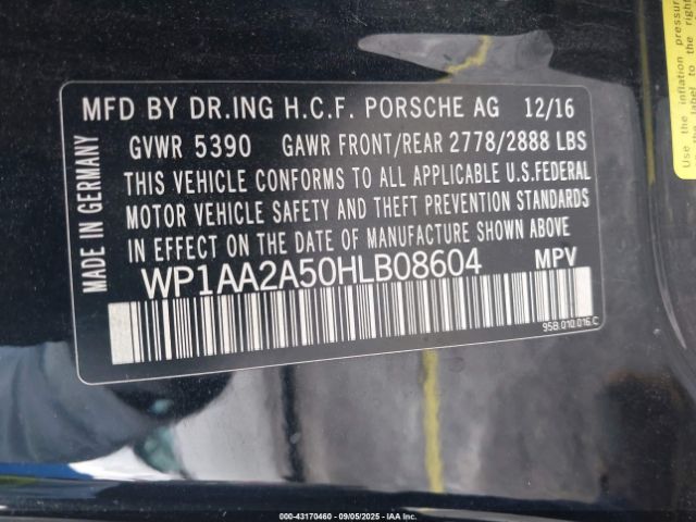 2017 PORSCHE MACAN WP1AA2A50HLB08604 Photo 8