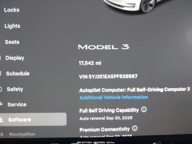 Tesla MODEL 3 2023 5YJ3E1EA5PF638567 Image 7