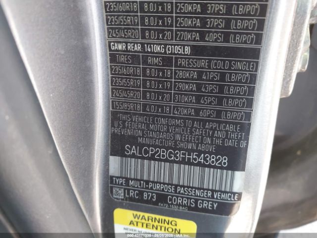 2015 LAND ROVER DISCOVERY SPORT SALCP2BG3FH543828 Photo 8