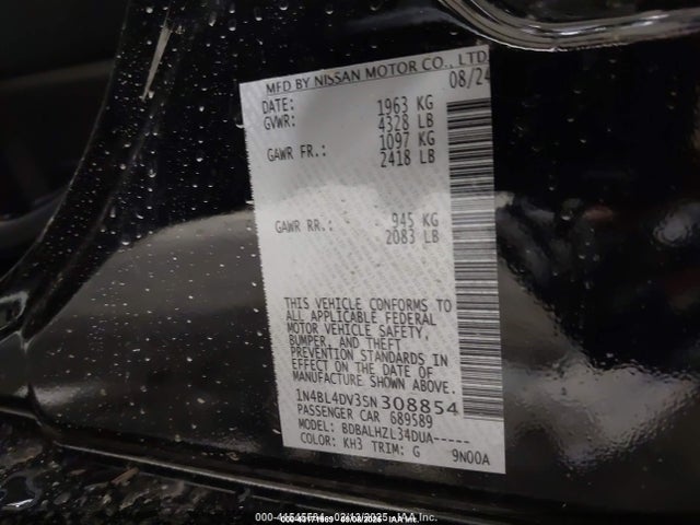 1N4BL4DV3SN308854 Nissan 2025