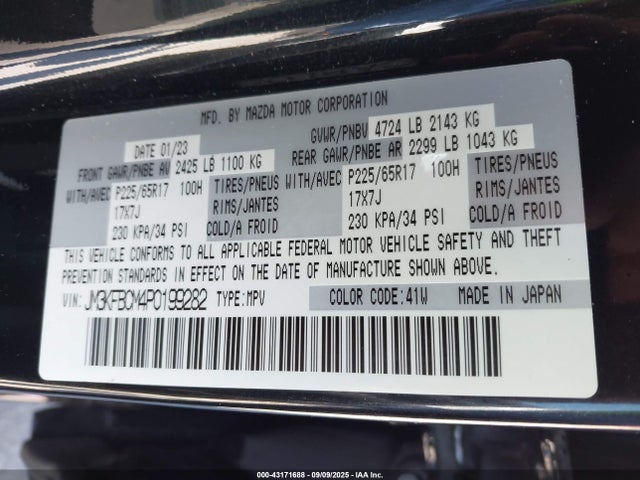 Mazda pyud 2023 JM3KFBCM4P0199282 Image 9