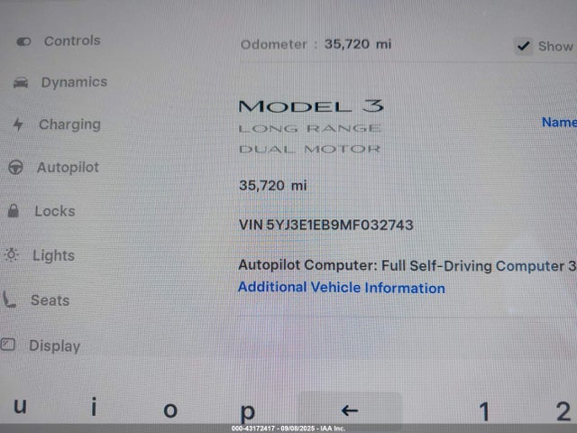 2021 TESLA MODEL 3 5YJ3E1EB9MF032743 Photo 6
