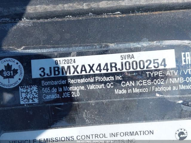 2024 CAN-AM RENEGADE 3JBMXAX44RJ000254 Photo 9