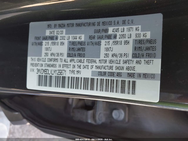 2020 MAZDA CX-30 3MVDMBDLXLM129871 Photo 8