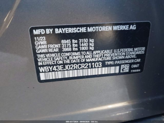 2024 BMW I7 WBY43EJ02RCR21103 Photo 8