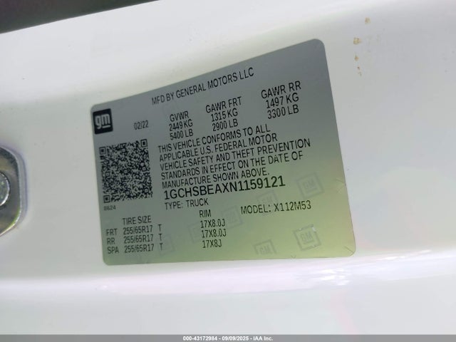 1GCHSBEAXN1159121 Chevrolet lcv