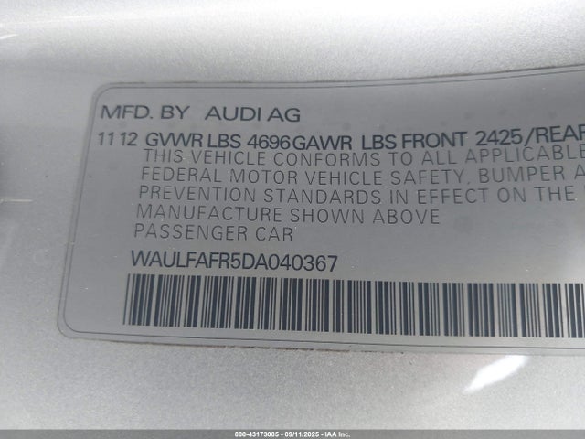 2013 AUDI A5 WAULFAFR5DA040367 Photo 8