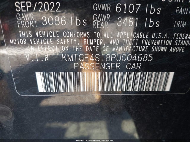 KMTGE4S18PU004685 Genesis Electrified G80