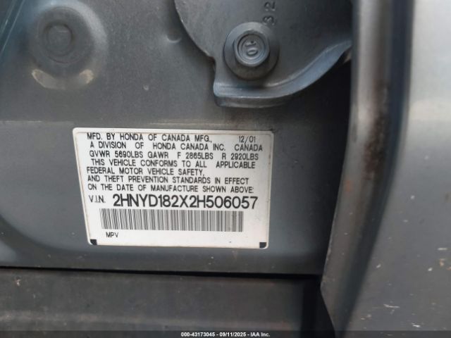 2002 ACURA MDX 2HNYD182X2H506057 Photo 8